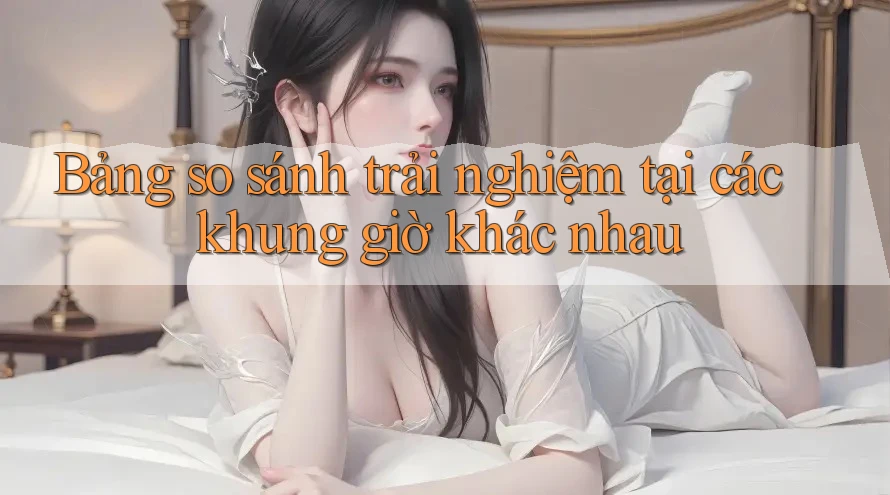 Bảng so sánh trải nghiệm tại các khung giờ khác nhau