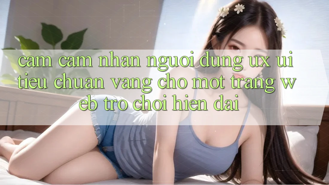 Cảm cảm nhận Người Dùng (UX/UI) – Tiêu Chuẩn Vàng Cho Một Trang web Trò chơi Hiện Đại
