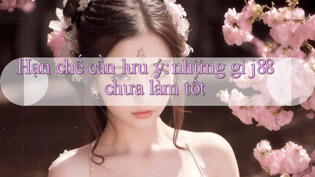 Hạn chế cần lưu ý: những gì j88 chưa làm tốt Hạn chế cần lưu ý: những gì j88 chưa làm tốt
