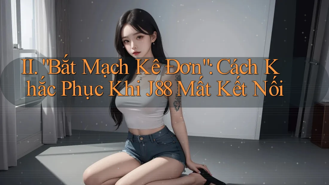 II. “Bắt Mạch Kê Đơn”: Cách Khắc Phục Khi J88 Mất Kết Nối II. “Bắt Mạch Kê Đơn”: Cách Khắc Phục Khi J88 Mất Kết Nối