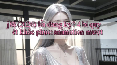 j88 (2026) lỗi đăng ký 4 bí quyết khắc phục animation mượt