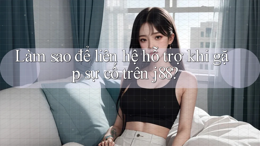 Làm sao để liên hệ hỗ trợ khi gặp sự cố trên j88?