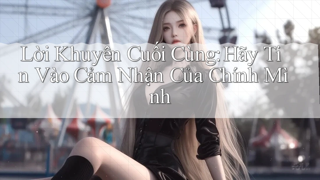 Lời Khuyên Cuối Cùng: Hãy Tin Vào Cảm Nhận Của Chính Mình Lời Khuyên Cuối Cùng: Hãy Tin Vào Cảm Nhận Của Chính Mình