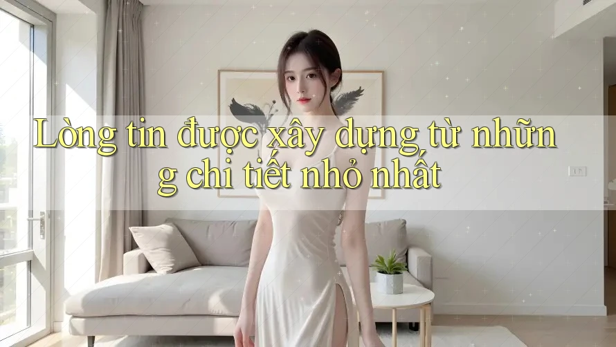 Lòng tin được xây dựng từ những chi tiết nhỏ nhất