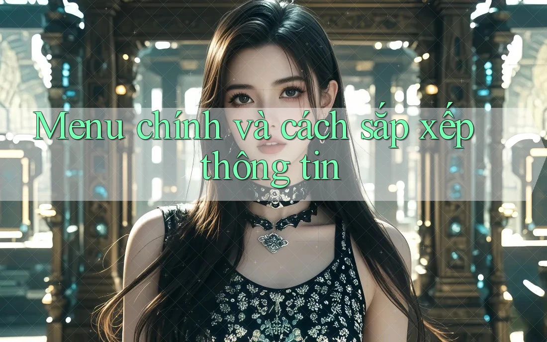 Menu chính và cách sắp xếp thông tin Menu chính và cách sắp xếp thông tin