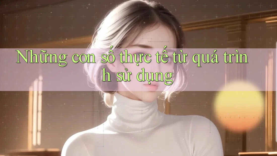 Những con số thực tế từ quá trình sử dụng Những con số thực tế từ quá trình sử dụng