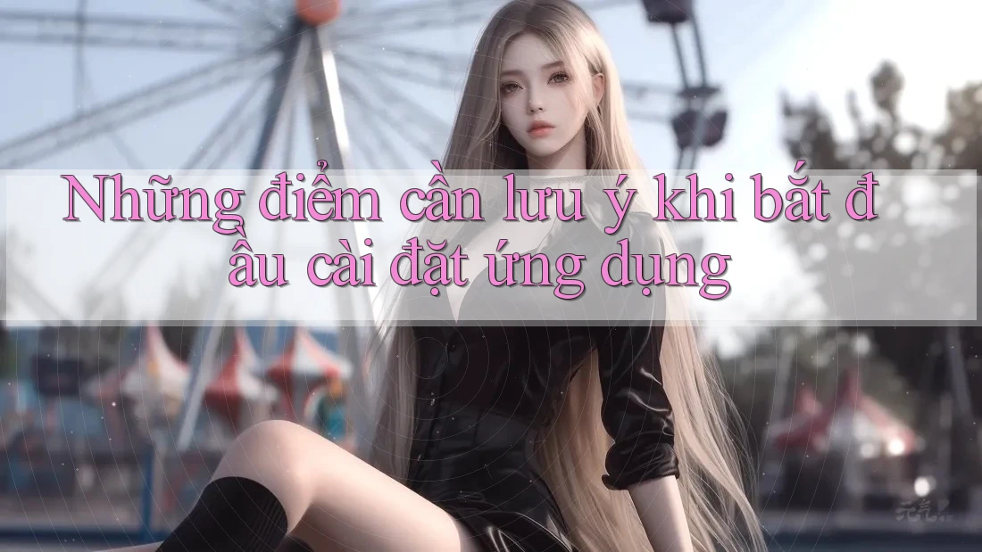 Những điểm cần lưu ý khi bắt đầu cài đặt ứng dụng Những điểm cần lưu ý khi bắt đầu cài đặt ứng dụng