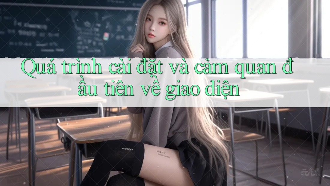 Quá trình cài đặt và cảm quan đầu tiên về giao diện Quá trình cài đặt và cảm quan đầu tiên về giao diện