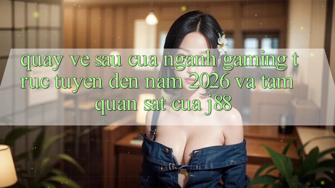 Quay về sau Của Ngành Gaming Trực Tuyến Đến Năm 2026 Và Tầm Quan sát Của j88