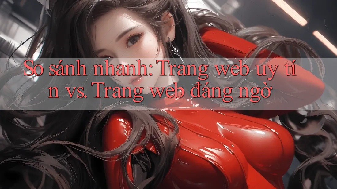 So sánh nhanh: Trang web uy tín vs. Trang web đáng ngờ