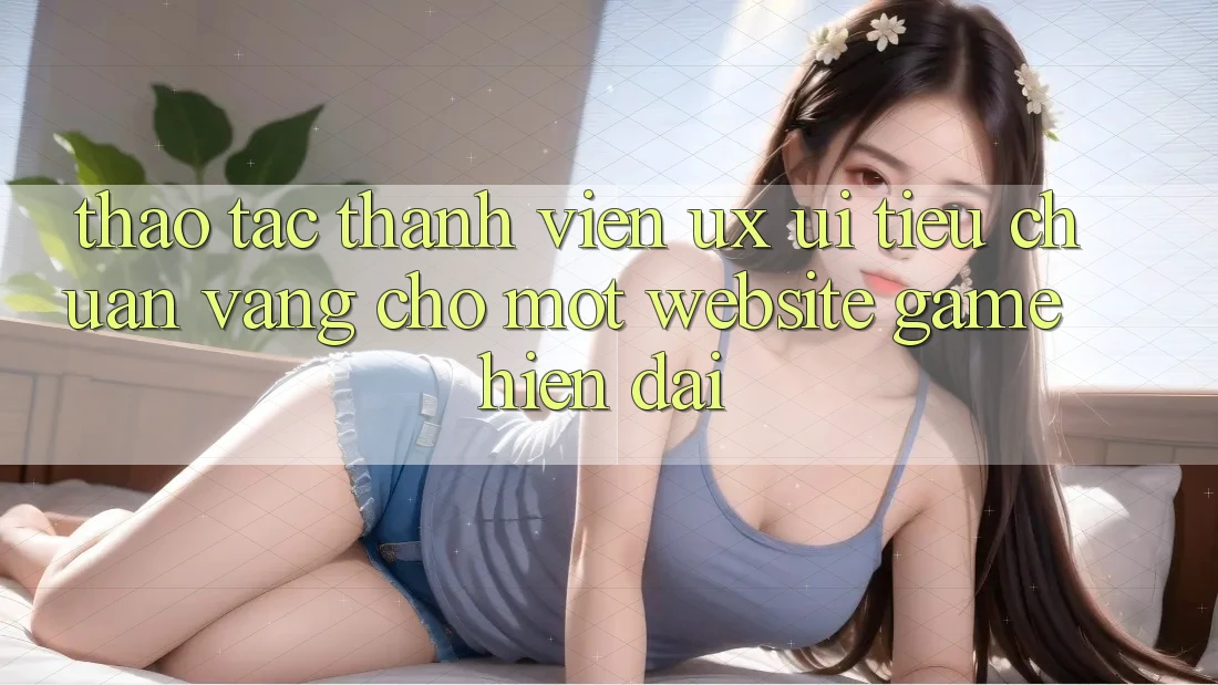 Thao tác Thành viên (UX/UI) – Tiêu Chuẩn Vàng Cho Một Website Game Hiện Đại Thao tác Thành viên (UX/UI) – Tiêu Chuẩn Vàng Cho Một Website Game Hiện Đại