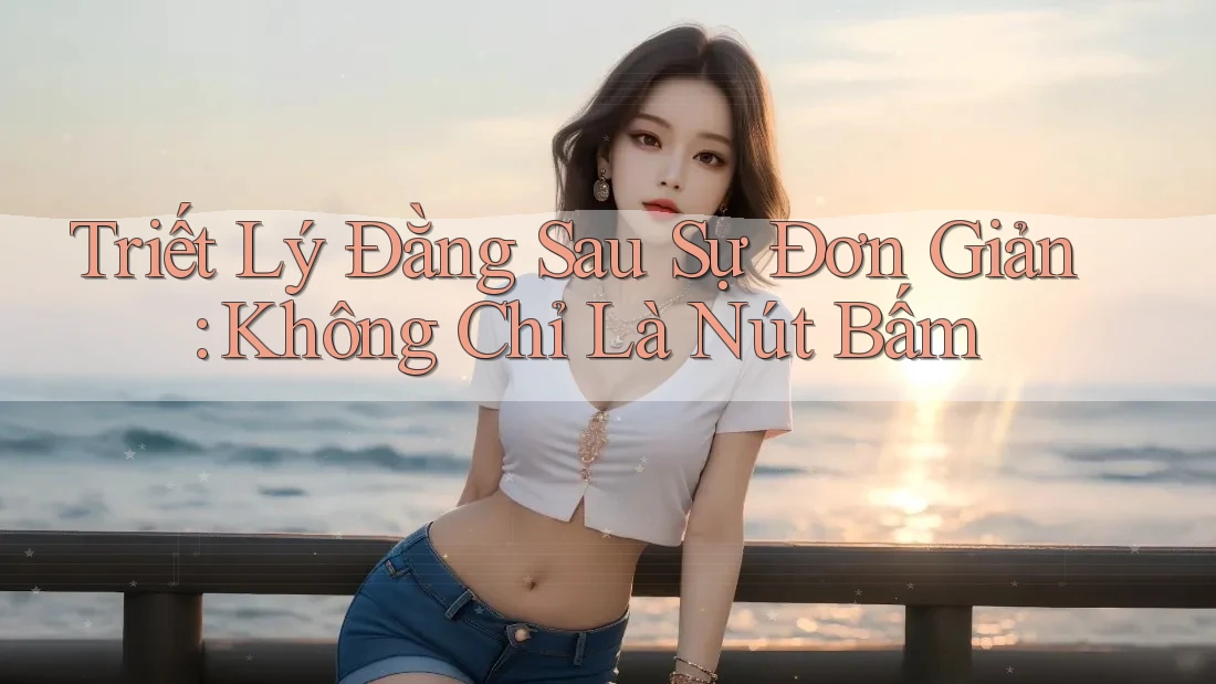 Triết Lý Đằng Sau Sự Đơn Giản: Không Chỉ Là Nút Bấm