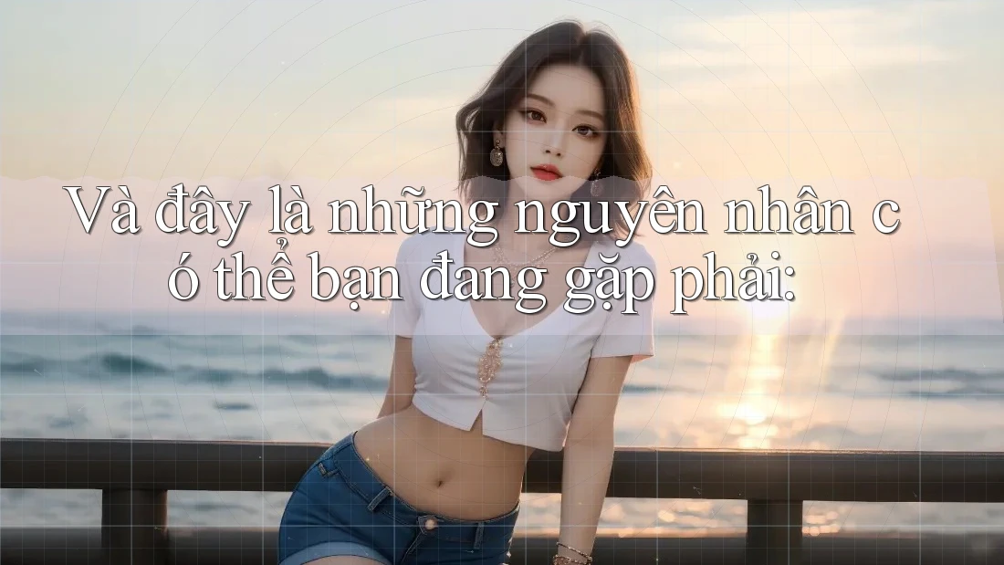Và đây là những nguyên nhân có thể bạn đang gặp phải: Và đây là những nguyên nhân có thể bạn đang gặp phải: